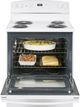 GE® 30" White Freestanding Electric Range-3