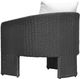 TOV Furniture Alexa Black/Cream White Linen/Rattan Outdoor Accent Chair-5