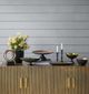 A & B Home Black/Gold Tone Taper Candle Holder-3