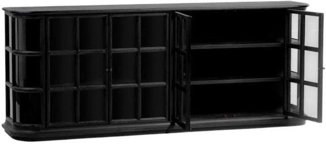 Classic Home Carson Loft Black 4-Door Cabinet-2
