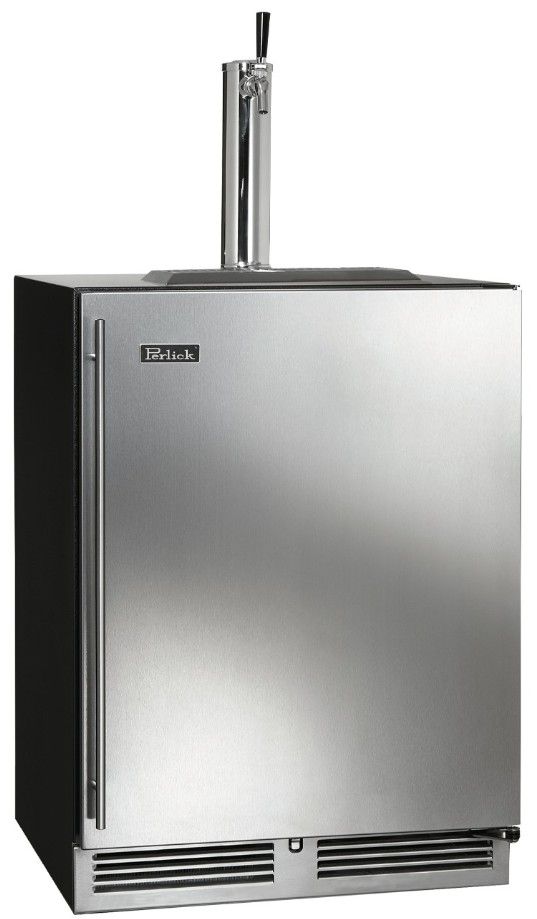 Perlick® C-Series 24" Brown/Stainless Steel Built-in Outdoor Beer Dispenser