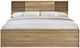 Intercon Vega Natural Oak Melamine King Bookcase Bed-1