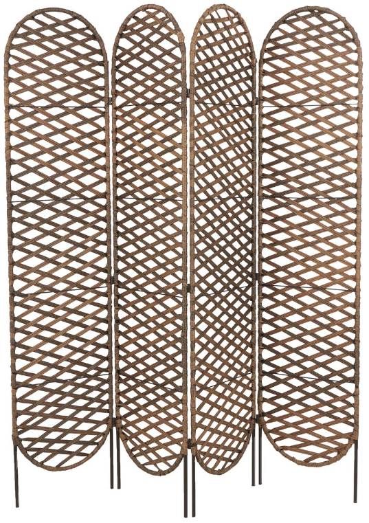 Deco Marche Copper Oval Room Divider Screen-0