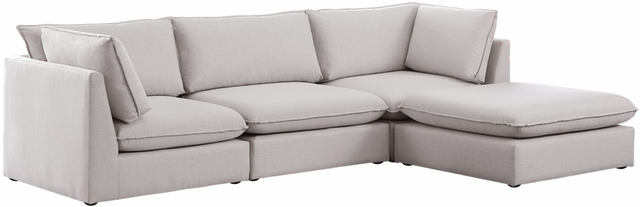Meridian Furniture Mackenzie 4-Piece Beige Modular Sectional Set-0