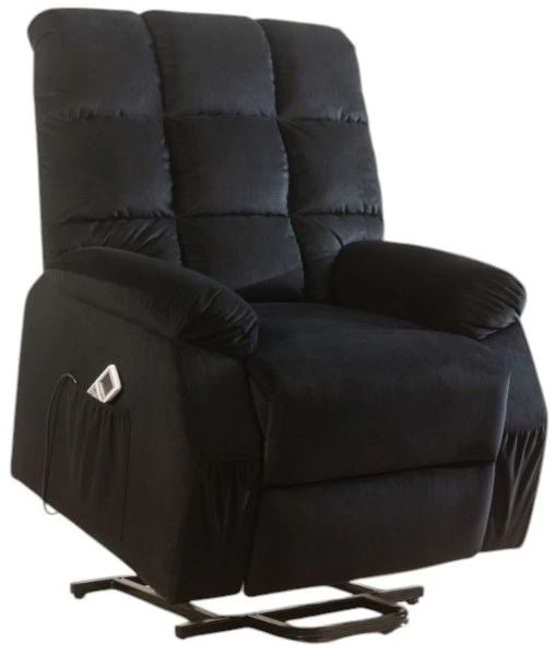 ACME Furniture Ipompea Black Power Recliner with Power Lift and Massage-2