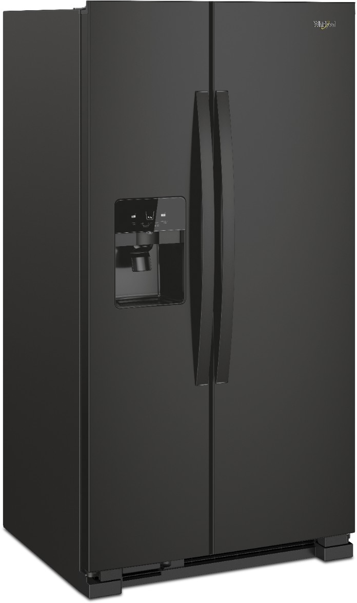 Whirlpool 36 in. 24.6 Cu. Ft. Black Side-by-Side Refrigerator - Thumbnail 3