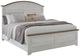 American Woodcrafters Meadowbrook Sand/Whitewash Queen Arched Panel Bed-0