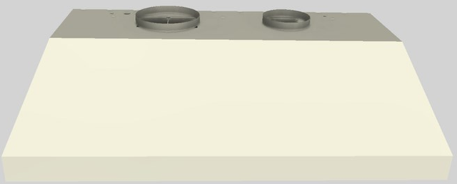 Vent-A-Hood® 48" Biscuit Wall Mounted Liner Insert-0