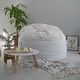 CordaRoy's® NEST Cream Bunny Fur King Chair-3