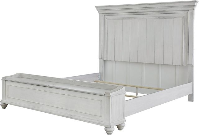 Benchcraft® Kanwyn 5-Piece Whitewash Queen Panel Bed Set-1