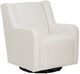 Linon Bernice White Swivel Rocking Chair-0