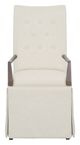 Fairfield® Customizable Entree Dining Concave Tall Back Arm Chair with Skirt-1