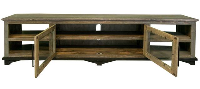 International Furniture Direct Loft Brown/Gray 93" TV Stand-2