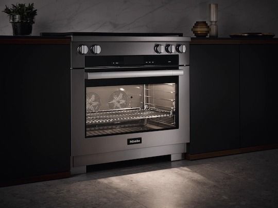Miele 36" Natural Gas Clean Touch Steel Pro Style Dual Fuel Range-2