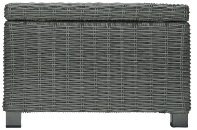 Signature Design by Ashley® Elite Park Gray Aluminum/Resin Wicker Outdoor Cocktail Table-2