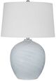 Bassett Mirror Lyance Cream/Light Blue Table Lamp-0
