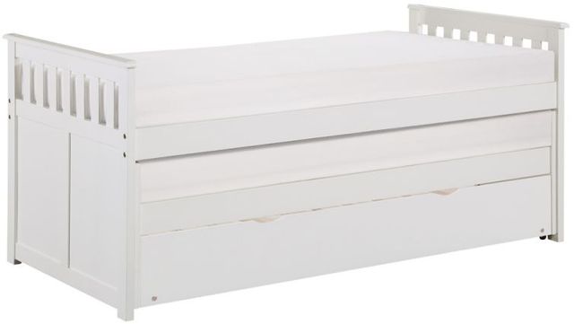 Homelegance® Galen White Youth Twin/Twin Simple Bed with Trundle-0