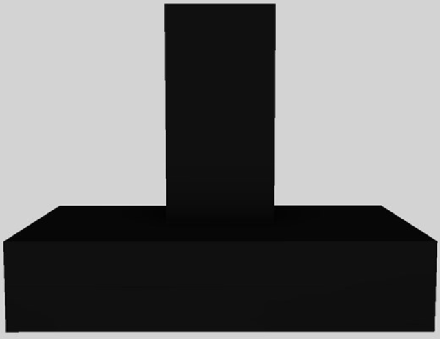 Vent-A-Hood® 42" Black Contemporary Wall Mounted Range Hood-0