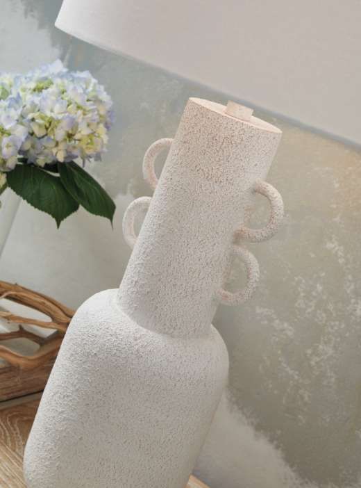 Signature Design by Ashley® Perringhill Distressed White Table Lamp-2
