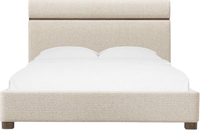 Hooker® Furniture Eleana Hanalei Oat Queen Upholstered Panel Bed-2