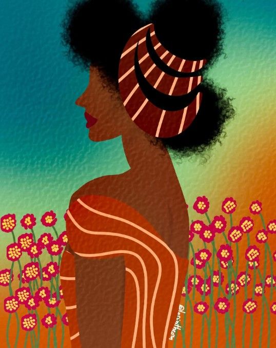 Classy Art Lady in the Flower Field by Lorintheory Wall Art-0