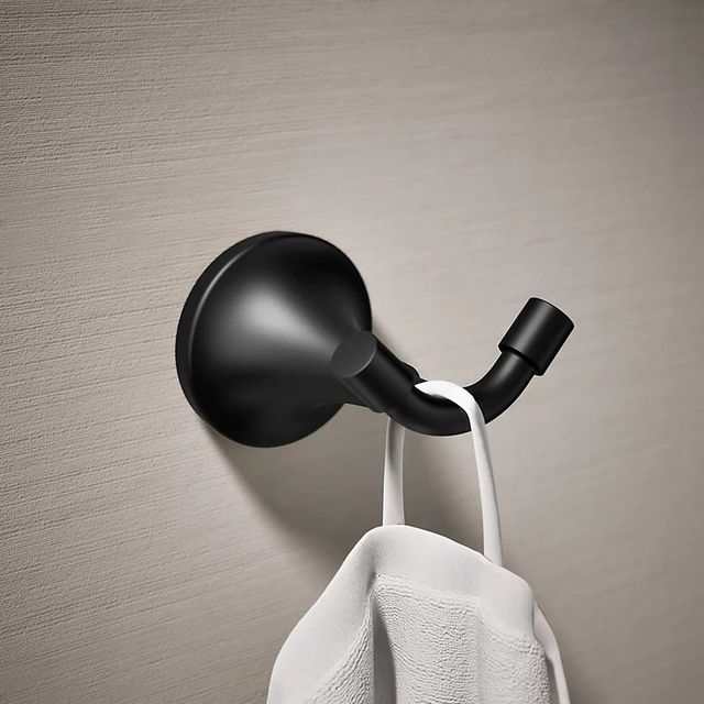 KOHLER® Tone™ Matte Black Robe Hook-1
