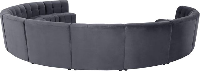 Meridian Furniture Limitless 11-Piece Grey Velvet Modular Sectional-3
