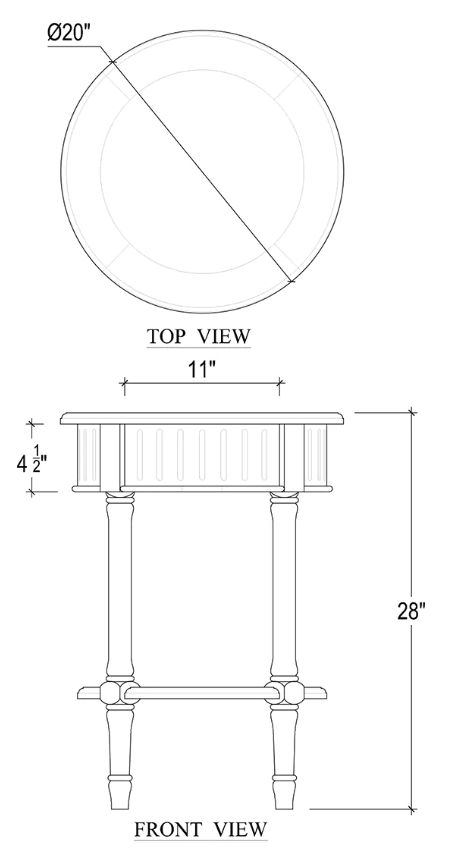 Bramble Customizable Covington Side Table-1