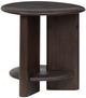 Magnussen Home® Upton Coffee Bean Brown Shaped End Table-0