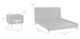 Armen Living Carnaby 3-Piece Black Brushed King Bedroom Set-3