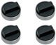 Wolf® Black Knobs-0