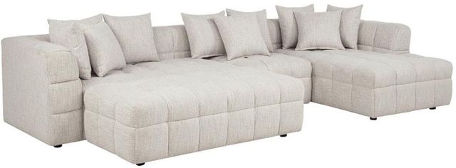 Coaster® Amara 4-Piece Ivory L-Shaped Sectional with Chaise-0