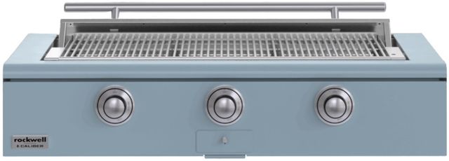 Caliber™ Rockwell Social 3-Burner Bluestone Built-In Natural Gas Grill with Stainless Steel Hardware-0