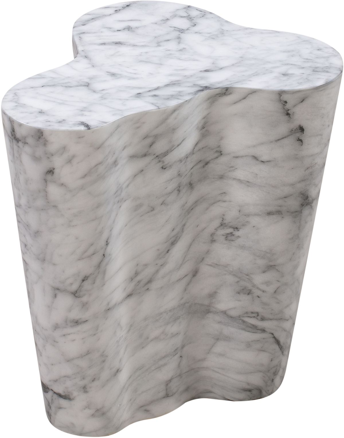 TOV Furniture Slab Marble Side Table