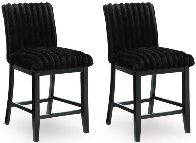 Signature Design by Ashley® Mervannie Black Bar Stool-2
