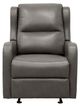 Homelegance® Durant Gray Gliding Recliner-2