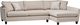 Stylus® Furniture Holmes 2-Piece Mink Champagne Right-Arm Facing Sectional and Chaise-0