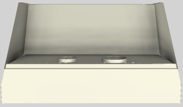 Vent-A-Hood® Designer Series 54" Biscuit Wall Mounted Range Hood-1