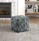 Homelegance® Easley Black/Gray/White Square Pouf-1