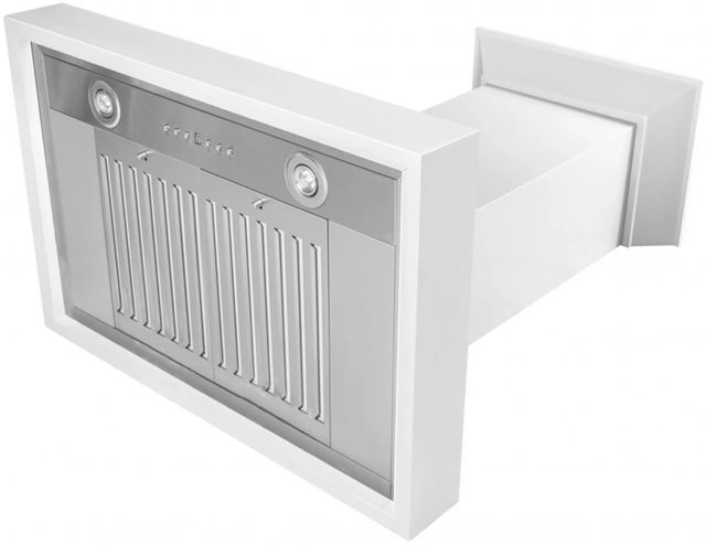 ZLINE 36" Smooth Bright White Wall Mounted Range Hood-3