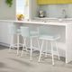 Amisco Customizable Linea Low Back Swivel Bar Stool-1