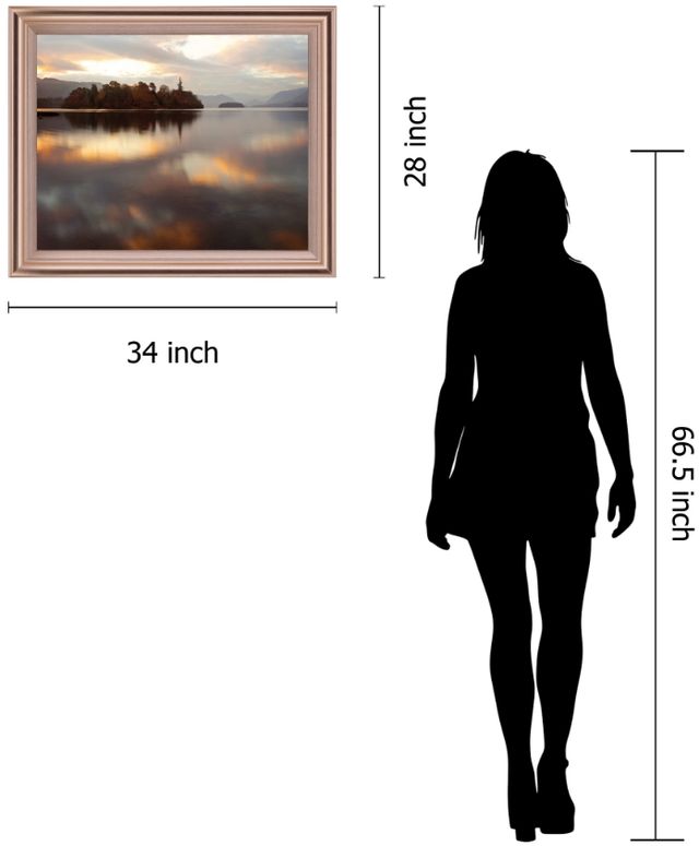 Classy Living Misty Isle Sunrise Wall Art-1