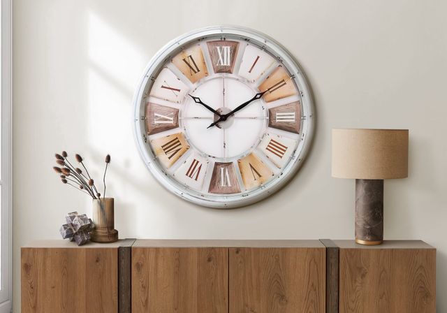 Monarch Specialties Inc. Natural 30" Wall Clock-1