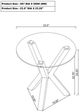 Coaster® Kenzie Tempered Glass Top End Table with Chrome Base-3