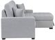 Homelegance® McCafferty 2-Piece Gray Right-Arm Facing Sleeper Sectional with Hidden Storage-4