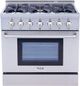 Thor Kitchen® 36" Stainless Steel Pro Style Dual Fuel Range-0