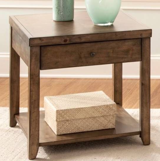 Liberty Furniture Mitchell Nutmeg End Table-1