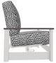 Telescope Casual Leeward Agra Classic/Snow Fabric/Polymer Outdoor MGP Cushion Hidden Motion Loveseat with Boardwalk Rustic Polymer Arms-2
