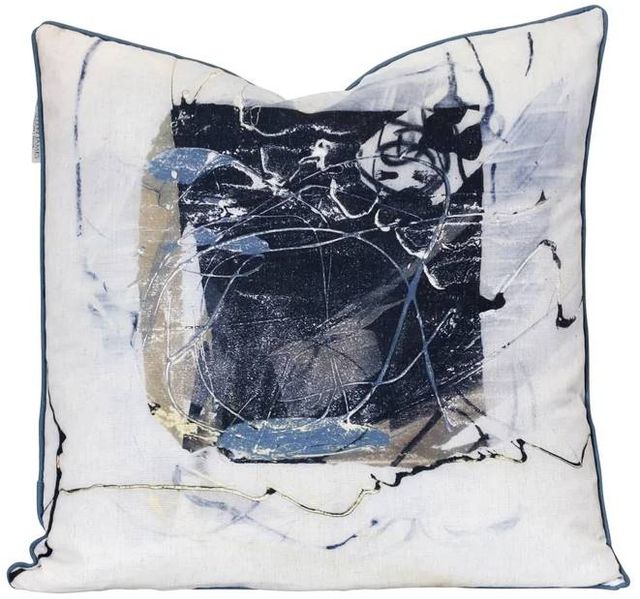 StyleCraft Austin Allen James Black/Blue/White Throw Pillow-0