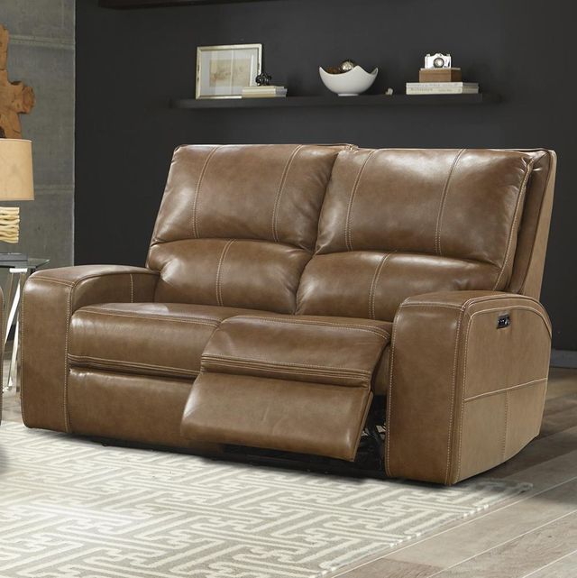 Parker House® Swift Bourbon Power Reclining Loveseat with Power Headrest-1
